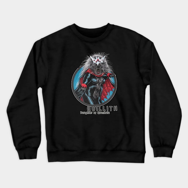 Quillith, Vampire Queen Crewneck Sweatshirt by ThirteenthFloor